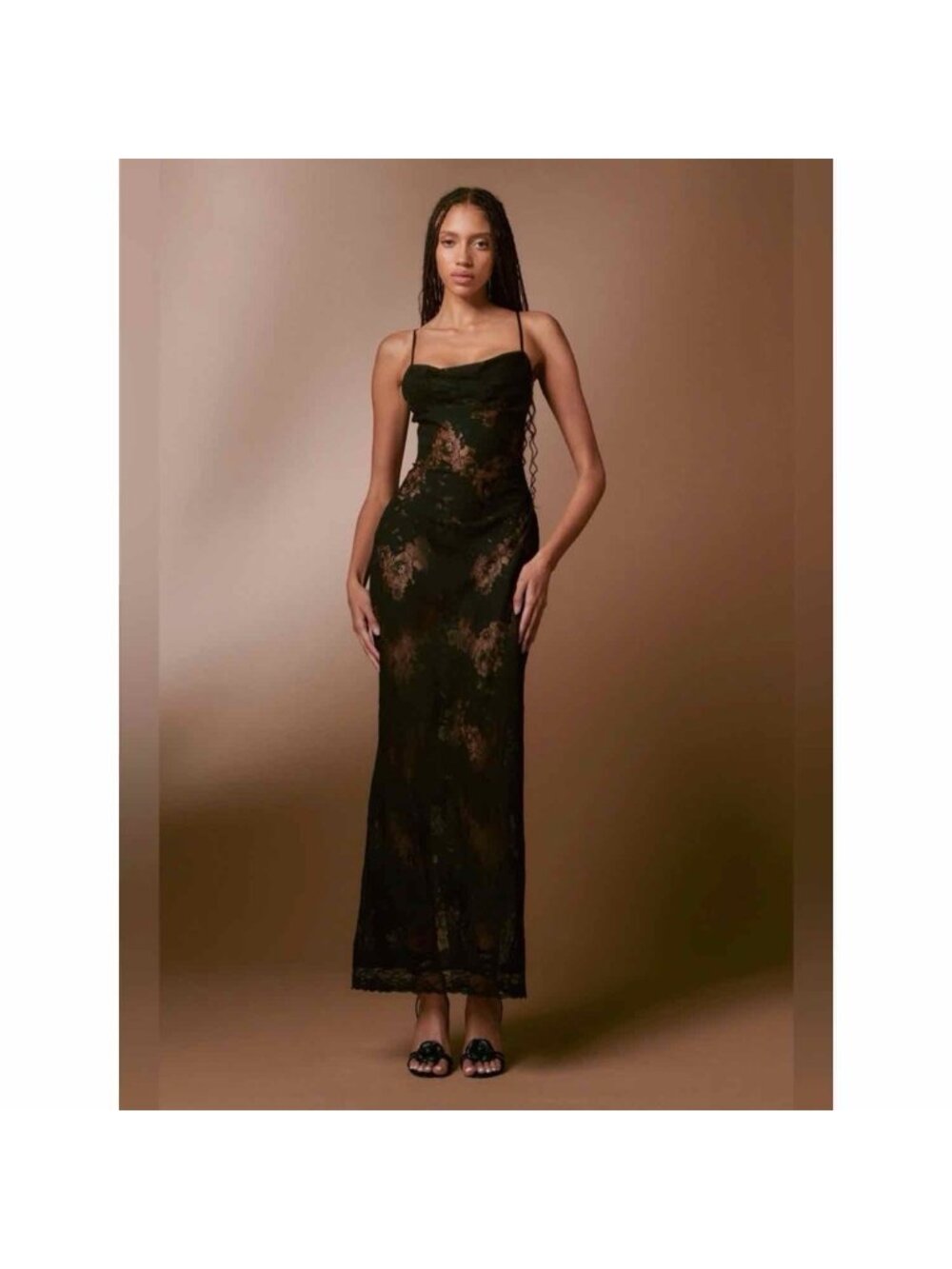 I.AM.GIA Leona Lace Maxi Dress Black XS
